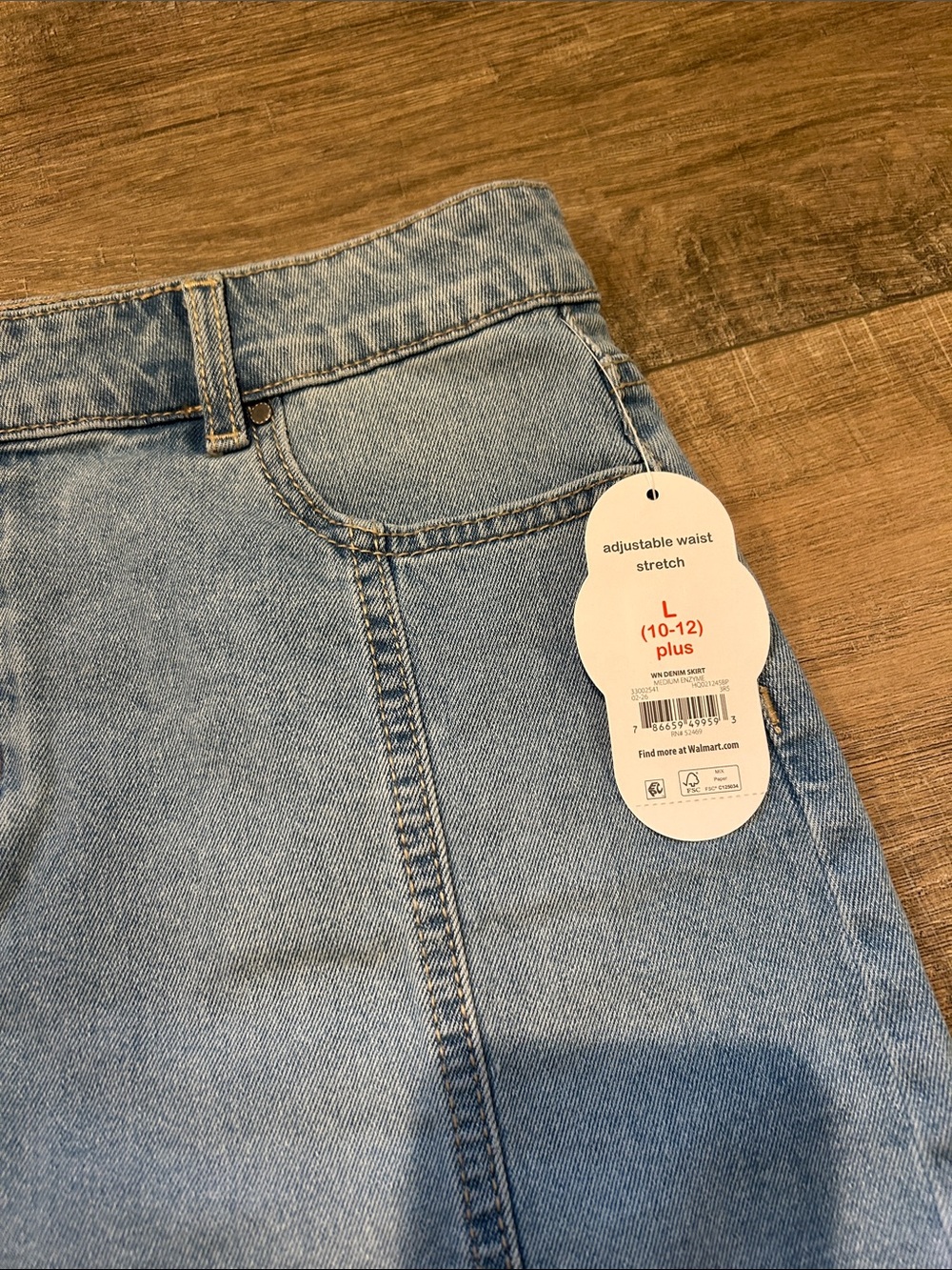 NEW!!! L(10/12) Plus denim skirts - Picture 9 of 11